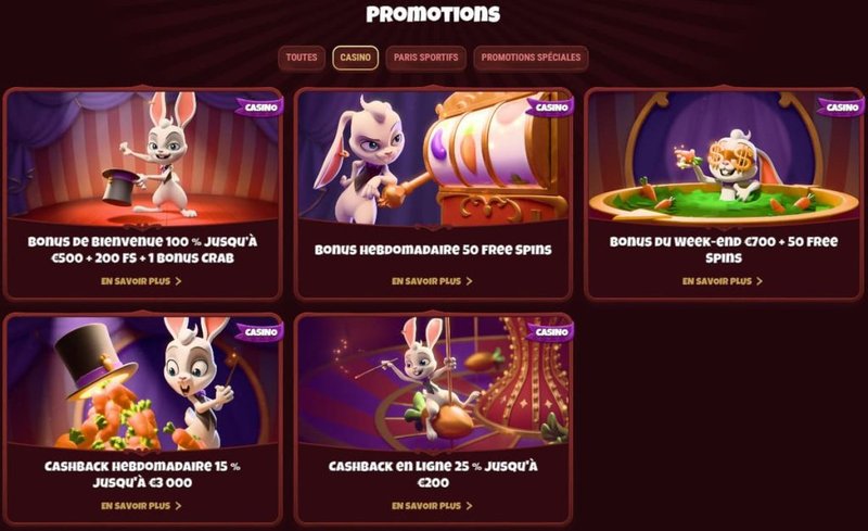 Guide de magius casino bonus